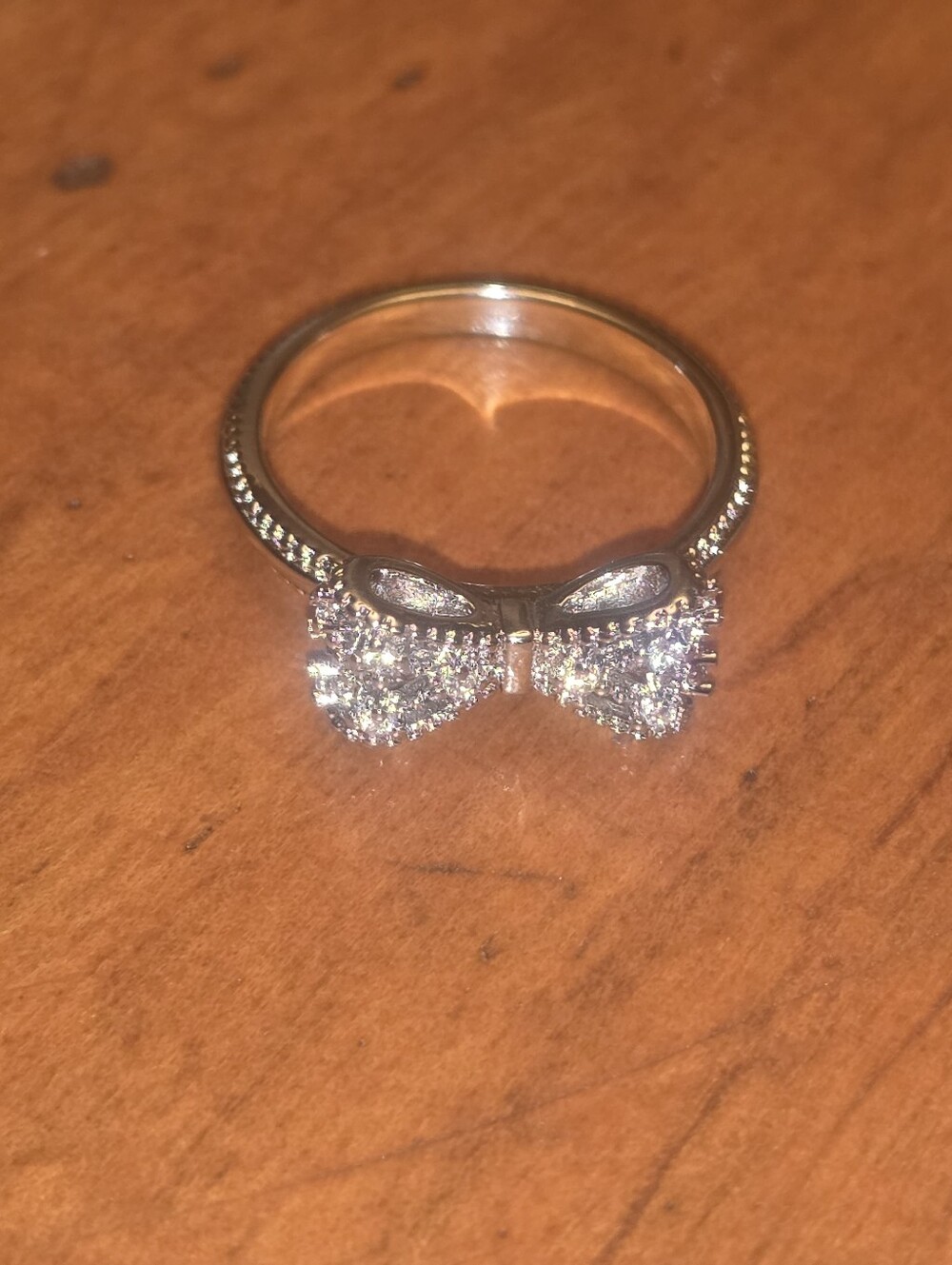 Sterling Silver 925 Bow Ring Size 6
